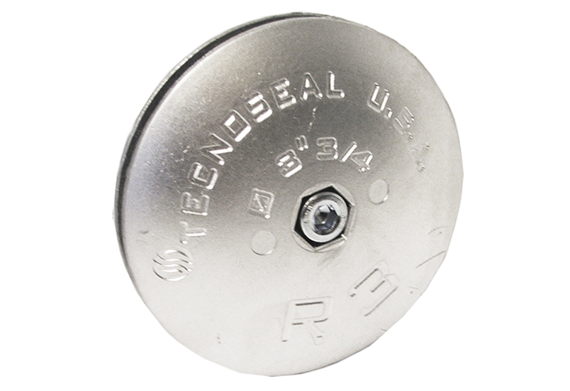 Tecnoseal 127 mm dia x (2 x 15mm thick) Aluminium R4 Twin Low profile disc anode (ASA2614)