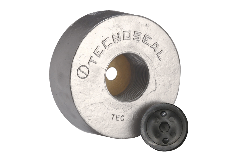 Tecnoseal Aluminium Cylinder Anode ø135m c/w plug (ASA2652)