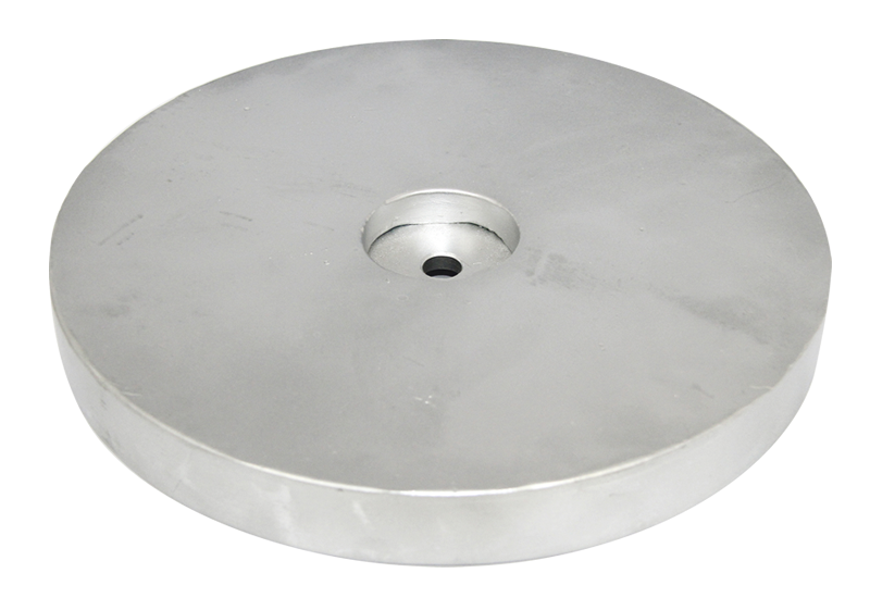 Tecnoseal Zinc Flat Disc Anode (ASZ1177) - 7.2Kg ø230mm x 25mm, 14mm fixing hole