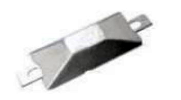 UK Anodes Aluminium Weld-on Anode (ASA2222) - 0.2Kg Nom. 100mm x 45mm x 28mm 160mm o/a