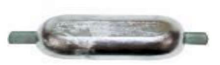 UK Anodes Aluminium Weld-on Anode (ASA2235) - 11.0Kg Nom. 545mm x 130mm x 50mm 700mm o/a