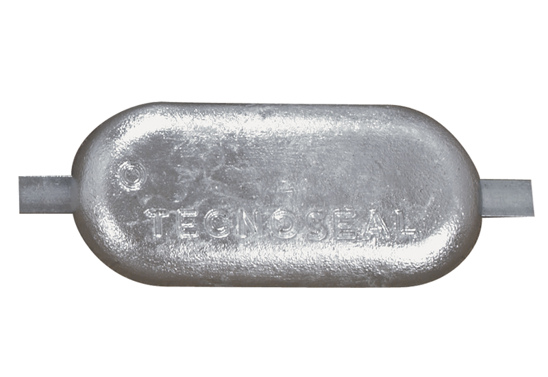 Tecnoseal Magnesium Weld-on Bar Anode (ASM3226) - 4.0Kg 400mm x 152mm x 33mm 550mm o/a