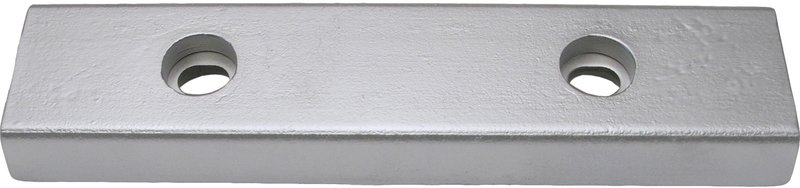 Tecnoseal  2.50Kg Zinc Flat Plate Anode (ASZ1188) - 200mm x 80mm x22mm (110mm x M12 fixing )