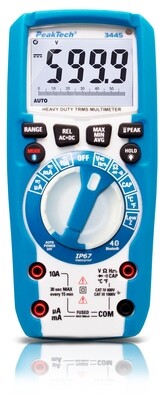 Multímetro Digital ~ 6.000 Counts ~ 1000V AC/DC ~ TrueRMS, Bluetooth, IP67 con Botones Iluminados Multímetro Digital ~ 6.000 Counts ~ 1000V AC/DC ~ TrueRMS, Bluetooth, IP67 con Botones Iluminados