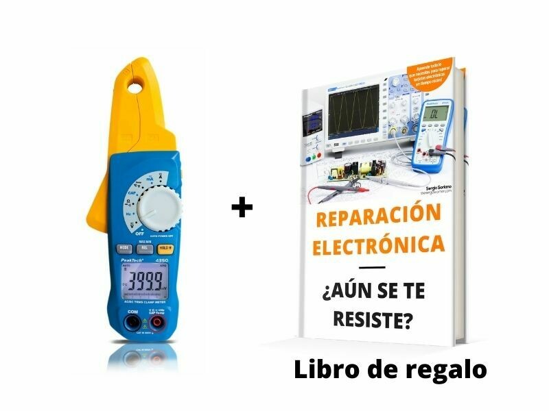 Oferta pinza amperimétrica P4350 + Libro físico