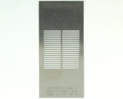 Generic Dual Row 1.0mm Pitch 40-Pin Stencil