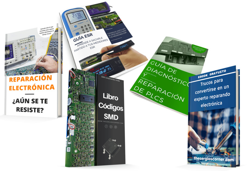 TODO EN UNO - Llévate las 4 guías y el libro sobre reparación electrónica industrial de una