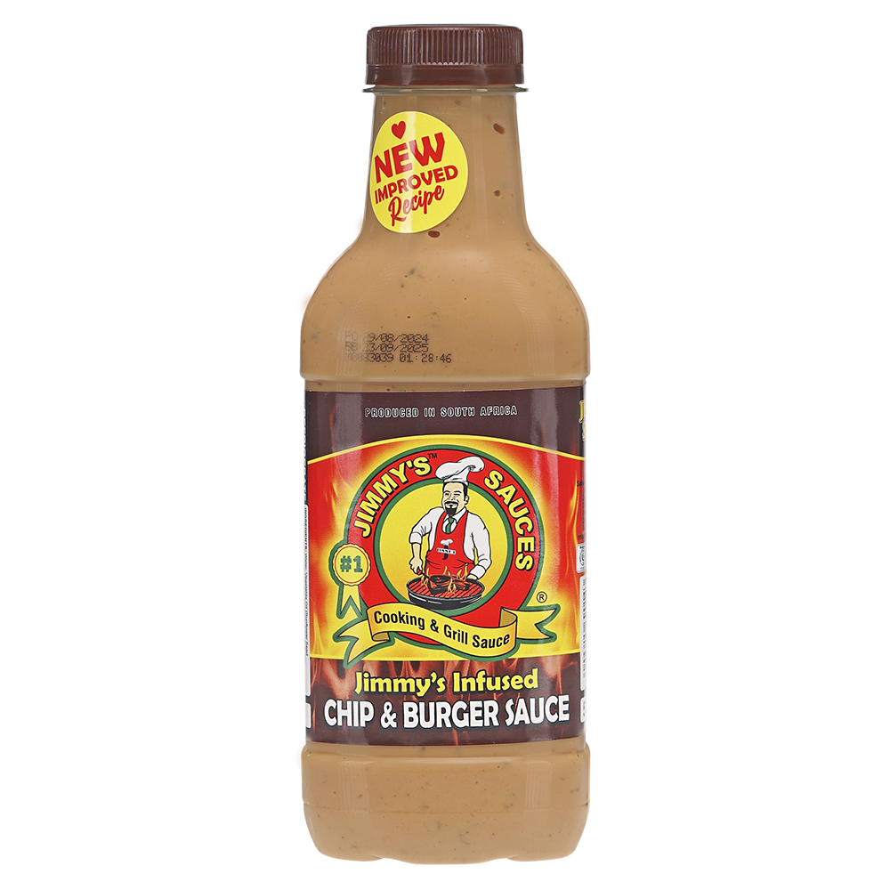 500ml Jimmy&#39;s Infused Chip &amp; Burger Sauce