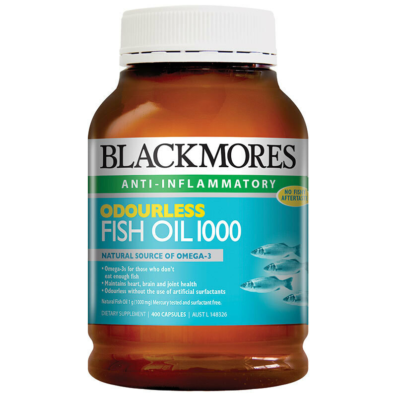 Blackmores 澳佳保無腥味深海魚油1000(400顆罐裝) -促銷