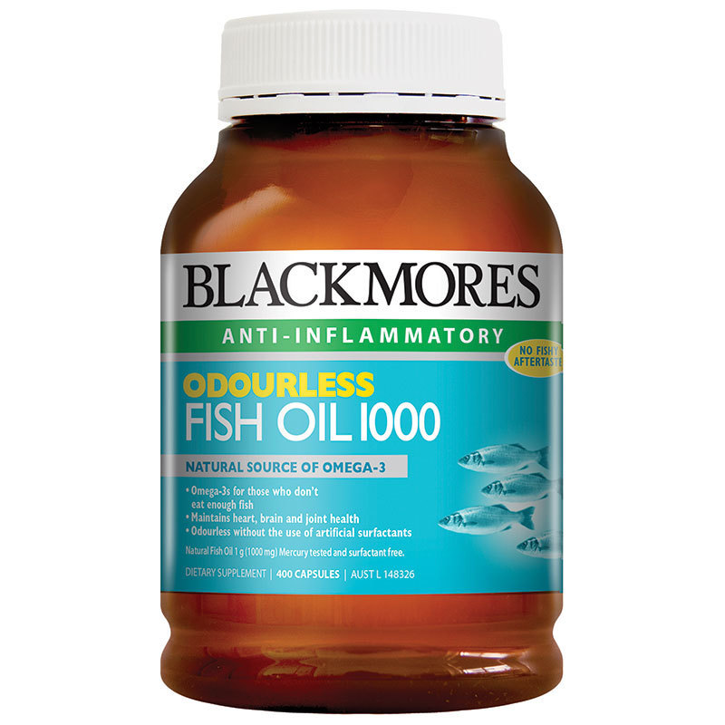Blackmores 澳佳保無腥味深海魚油1000(400顆罐裝) -促銷