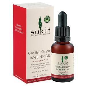 SUKIIN天然有機認證玫瑰果油 25ml