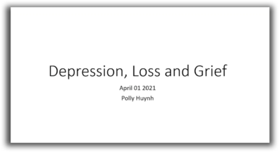CGNA Certification Study Group Webinar: Depression, Grief, Loss (01-04-2021)