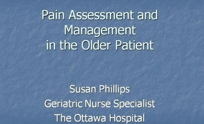 Pain Assessment and Management in the Older Patient