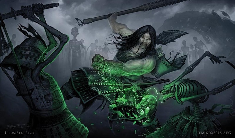 L5R Hida Yakamo: 20th Anniversary Siege Clan War 14 x 24 Playmat