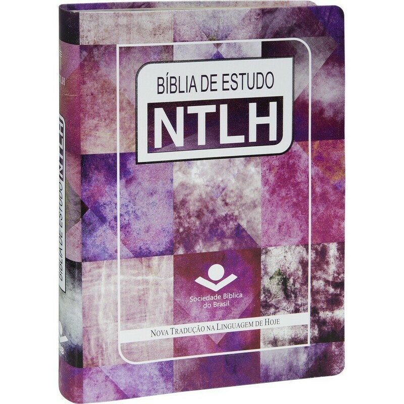 BIBLIA DE ESTUDO NTLH CAPA ARTE ROSA