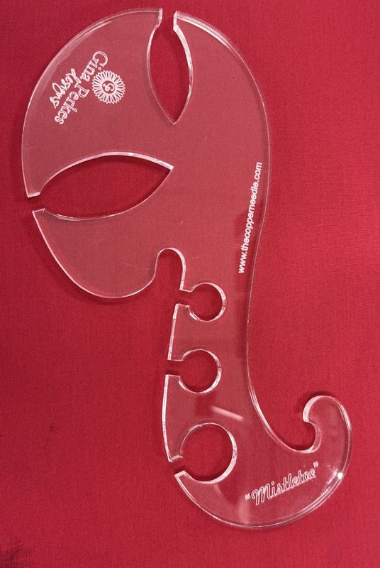 Mistletoe machine quilting ruler