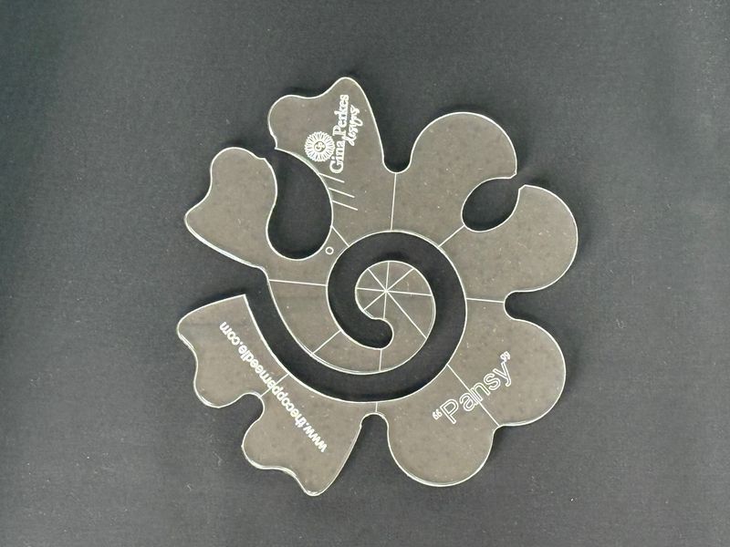 New! Pansy Ruler