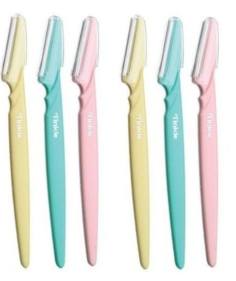 Pack of six face razors
