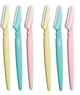 Pack of six face razors