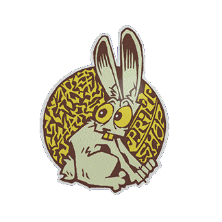Scared Hare Logo Sticker