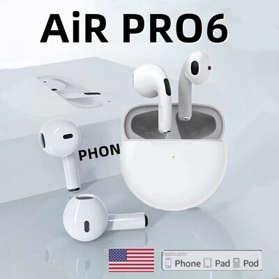 TWS pro 6 سماعات بلوتوث سماعات لاسلكية