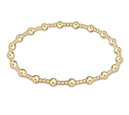 Classic Sincerity 6mm Bead Gold Bracelet