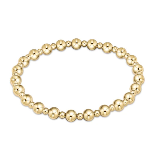 Classic Grateful 5mm Bead Gold Bracelet