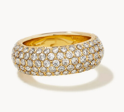 Mikki Gold White Ring