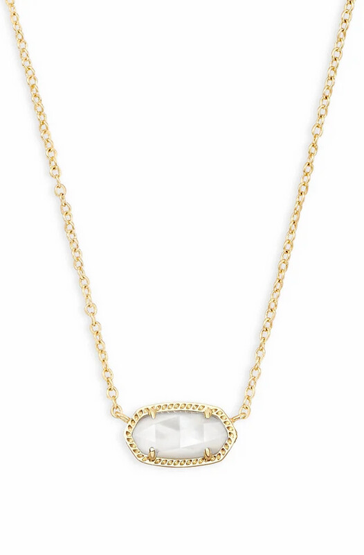 Elisa Gold Ivory Mother of Pearl Necklace