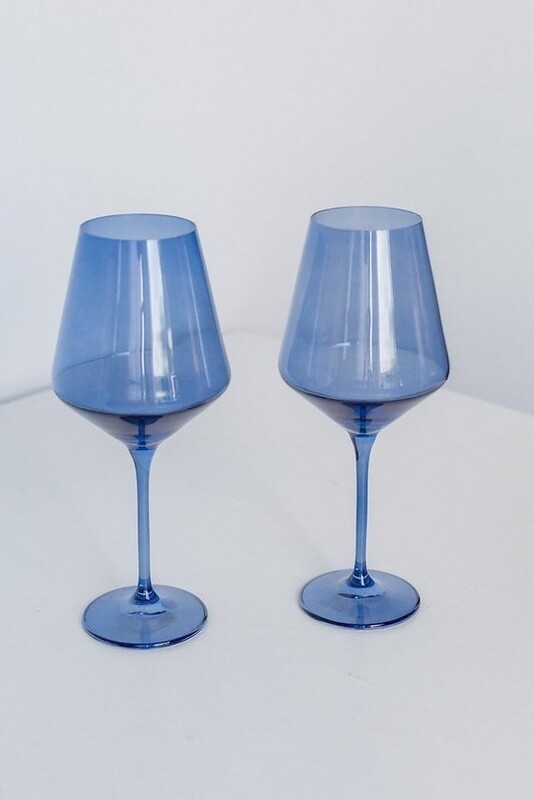 Cobalt Blue Stemware Pair