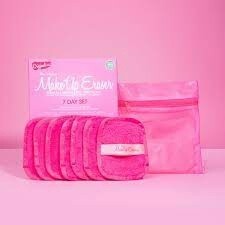 7 Day Pink Makeup Eraser Set