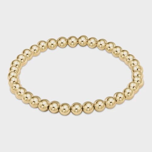 5mm Classic Gold Bead Bracelet