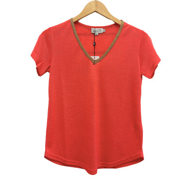 Coral Knit Tee