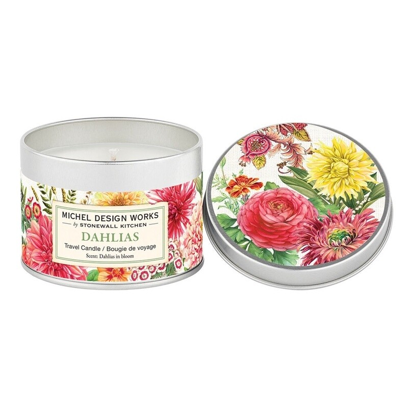 Dahlias Travel Candle