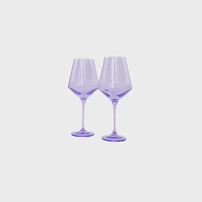 Lavender Stemware Pair