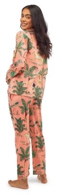 Peach Jungle Print Pajamas