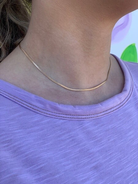 15&quot; Herringbone Chain Choker