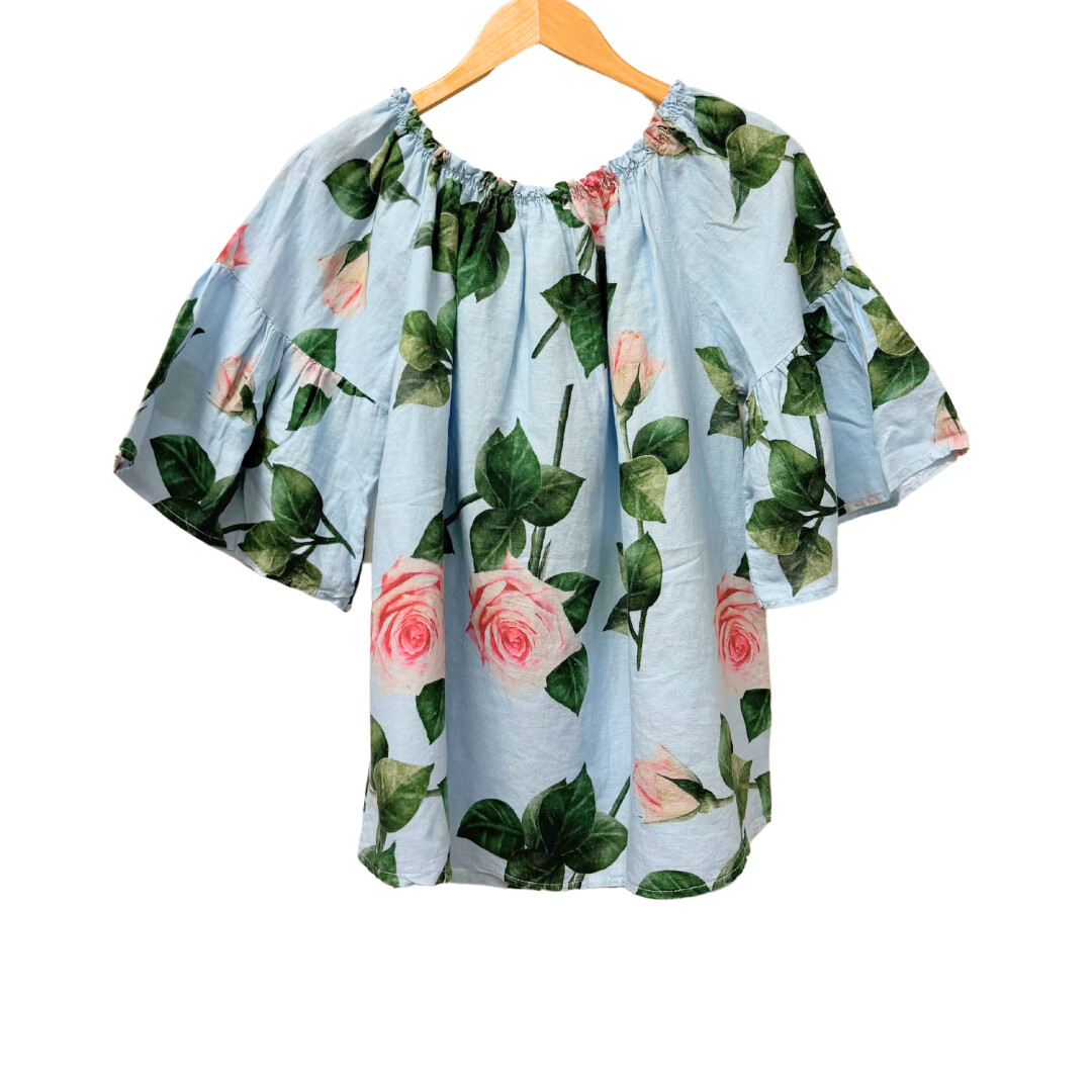 Printed Smock Top, Size: S/M