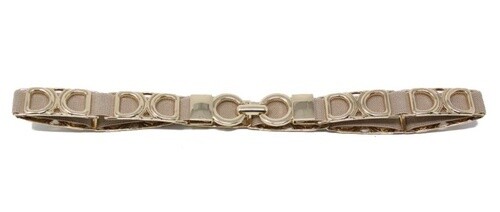 Stretch Belt w/Gold Accents