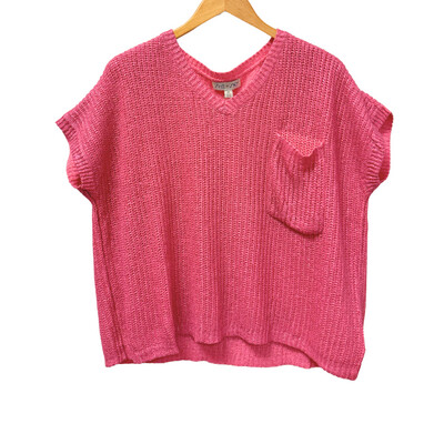 Candy Pink Metallic Sweater
