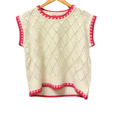 Sleeveless Crochet Sweater
