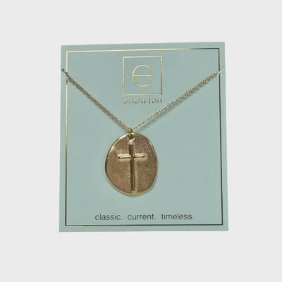 16&quot; Gold Necklace-Inspire Gold Charm