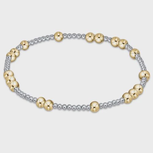 Hope Unwritten Mixed Metal 4mm Bead Bracelet