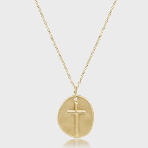 16&quot; Gold Necklace-Inspire Gold Charm