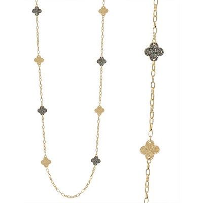 Alma Gold Hematite Necklace