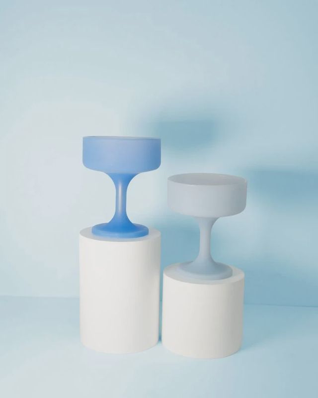 Sky-Kingfisher Silicone Cocktail Coupes