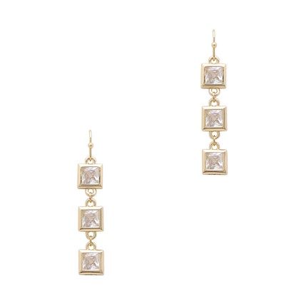 Semi Clear Earrings