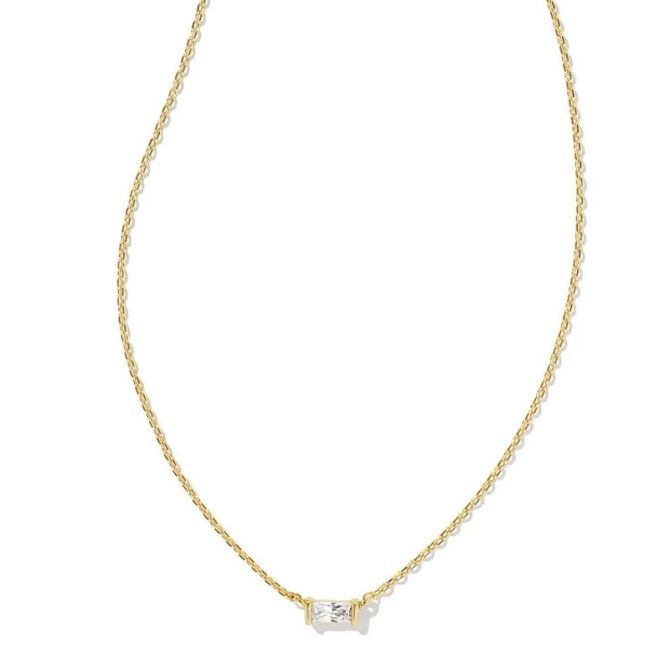 Juliette Pendant Necklace-Gold Crystal