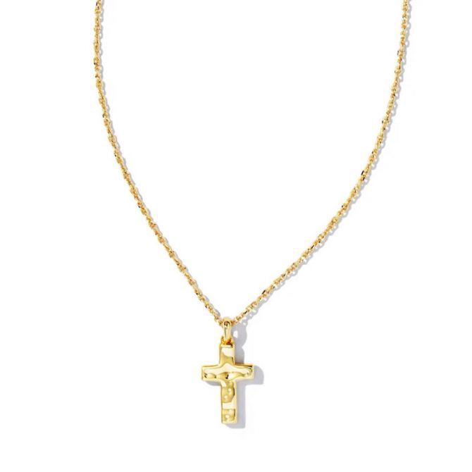 Gold Cross Pendant Necklace