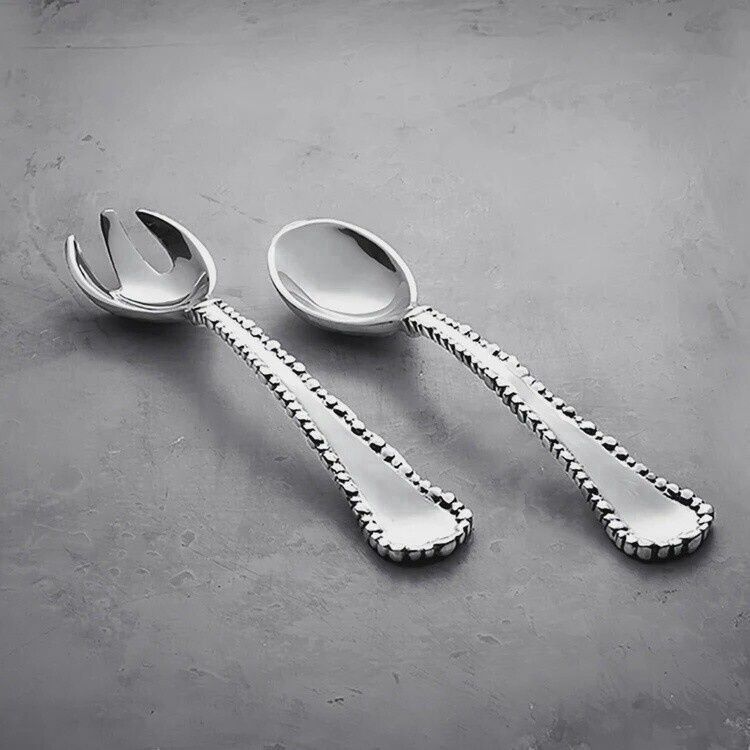 Large Organic Pearl Salad Servers-Young